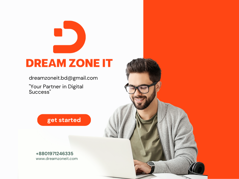 A mockup showcasing DREAMZONEIT's innovative solutions.